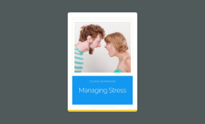 Illustration of the Managing Stress Workbook.